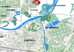 Mapa Pardubice