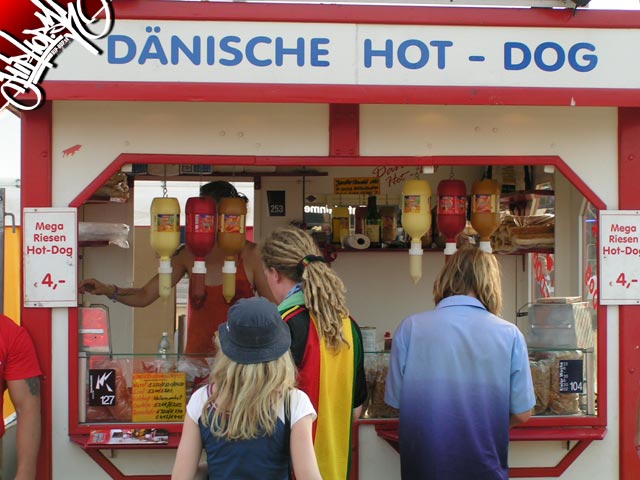 hot-dog s vemenom 4,-